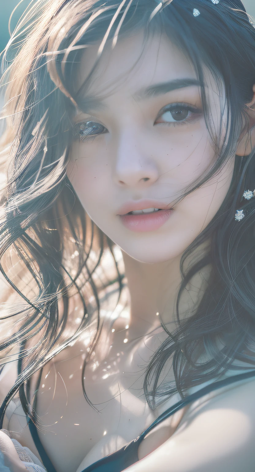 ((( masterpiece ))), (((best quality))), ((ultra-detailed)), (photo), ((an extremely delicate and beautiful)),high resolution, 1girl, 25 years old, japanese bautiful girl, 
(small breasts), ((plump full lips)), (wavy hair,short hair), ((one smale mole under the eyes)), 
(detailed eyes),(detailed facial features), (detailed arms),(detailed fingers),(detailed legs), 
snowscape,((black hair)),((wavy hair)),((black eyes)),
Perfect dynamic composition, Beautiful detailed eyes , the beach, Sexy face,((Face feeling ecstasy)),Face at the peak of sexual arousal,Face feeling having sex,
((dim light)),((film grain)), ((single-lens reflex camera)), ((35mm lens focal length))