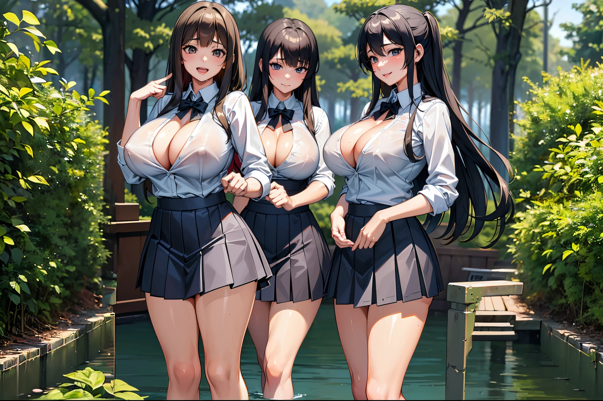 ((Three anime black-haired naughty girls in uniform)), Ecchi anime style, anime moe art style, Smooth Anime CG Art, Anime Girls, Kantai Collection Style, Ecchi style, Realistic Schoolgirl, Ecchi, a hyperrealistic schoolgirl, a hyperrealistic schoolgirl, beautiful anime high school girl, realistic anime 3 d style, visual novel cg、((Erotic))、((very huge erotic boobs))、((cleavage of the breast))、huge smile、A smile、seductiv、((Clothes are wet))、((teats))、Big forest、verdant、Green grass、Soothing、((perspiring))、、Bukkake、waterside,((Anime girl in uniform)), Ecchi anime style, anime moe art style, Smooth Anime CG Art, Anime Girls, Kantai Collection Style, Ecchi style, Realistic Schoolgirl, Ecchi, a hyperrealistic schoolgirl, a hyperrealistic schoolgirl, beautiful anime high school girl, realistic anime 3 d style, visual novel cg、tits out、((Breasts as big as a lie))、((cleavage of the breast))、((Happy smile))、((in beautiful woods))、Detailed Touch、Sharp Touch、A hyper-realistic、((Detailed image quality))((Three anime black-haired naughty girls in uniform are wearing naughty clothes and playing by the water)), Ecchi anime style, anime moe art style, Smooth Anime CG Art, Anime Girls, Kantai Collection Style, Ecchi style, Realistic Schoolgirl, Ecchi, a hyperrealistic schoolgirl, a hyperrealistic schoolgirl, beautiful anime high school girl, realistic anime 3 d style, visual novel cg、((Erotic))、((very huge erotic boobs))、((cleavage of the breast))、huge smile、A smile、seductiv、((Clothes are wet))、((teats))、Big forest、verdant、Green grass、Soothing、((perspiring))、、Bukkake、waterside,((Anime girl in uniform)), Ecchi anime style, anime moe art style, Smooth Anime CG Art, Anime Girls, Kantai Collection Style, Ecchi style, Realistic Schoolgirl, Ecchi, a hyperrealistic schoolgirl, a hyperrealistic schoolgirl, beautiful anime high school girl, realistic anime 3 d style, visual novel cg、tits out、((Breasts as big as a lie))、((cleavage of the breast))、((Happy smile))、((in beautiful woods))、((Detailed Touch))、((Sharp Touch))、((A hyper-realistic))、((Detailed image quality))、((Beautiful picture quality like a photo))、((Top image quality))、((ssex))((Three anime black-haired naughty girls in uniform are wearing naughty clothes and playing by the water)), Ecchi anime style, anime moe art style, Smooth Anime CG Art, Anime Girls, Kantai Collection Style, Ecchi style, Realistic Schoolgirl, Ecchi, a hyperrealistic schoolgirl, a hyperrealistic schoolgirl, beautiful anime high school girl, realistic anime 3 d style, visual novel cg、((Erotic))、((very huge erotic boobs))、((cleavage of the breast))、huge smile、A smile、seductiv、((Clothes are wet))、((teats))、Big forest、verdant、Green grass、Soothing、((perspiring))、、Bukkake、waterside,((Anime girl in uniform)), Ecchi anime style, anime moe art style, Smooth Anime CG Art, Anime Girls, Kantai Collection Style, Ecchi style, Realistic Schoolgirl, Ecchi, a hyperrealistic schoolgirl, a hyperrealistic schoolgirl, beautiful anime high school girl, realistic anime 3 d style, visual novel cg、tits out、((Breasts as big as a lie))、((cleavage of the breast))、((Happy smile))、((in beautiful woods))、((Detailed Touch))、((Sharp Touch))、((A hyper-realistic))、((Detailed image quality))、((Beautiful picture quality like a photo))、((Top image quality))、((ssex))((Three anime black-haired naughty girls in uniform are wearing naughty clothes and playing by the water)), Ecchi anime style, anime moe art style, Smooth Anime CG Art, Anime Girls, Kantai Collection Style, Ecchi style, Realistic Schoolgirl, Ecchi, a hyperrealistic schoolgirl, a hyperrealistic schoolgirl, beautiful anime high school girl, realistic anime 3 d style, visual novel cg、((Erotic))、((very huge erotic boobs))、((cleavage of the breast))、Full face