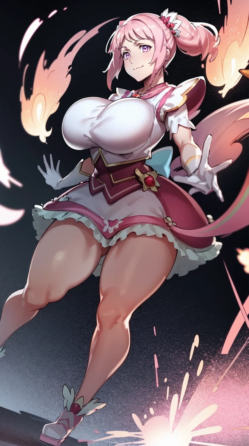 masterpiece, best quality, indoors, mamikafairy, 1girl, solo, looking at viewer,, hand arms full body,boots, standing,cute,breast, curvy, female,fantasy goddess,there is a cartoon picture of a woman with a very large breast, glowing divine being, glowing holy aura, inspired by Luma Rouge, the non-binary deity of spring, ethereal rainbow nimbus, the butterfly goddess of fire, inspired by Mariel, glowing aura around her, astral wind, as the goddess of the saturn, “uwu the prismatic person, big breast, serious, beautiful eyes, , full body, , long robe, long dress, ,priestess ,holy, smile, god rays, ray tracing, sparkle, cinematic lighting, UHD, retina, masterpiece, ccurate, anatomically correct, textured skin, super detail, high details, high quality, award winning, best quality, highres, 1080P, HD, 4K, thunder aura, light aura,full, snak staff,closed mouth, huge breast, curvy, bimbo, standing, heroic, pose, background ruin of a misterios city,UHD, retina, masterpiece, ccurate, anatomically correct, textured skin, super detail, high details, high quality, award winning, best quality, highres, 1080P, HD, 4K, sun aura, long skirt