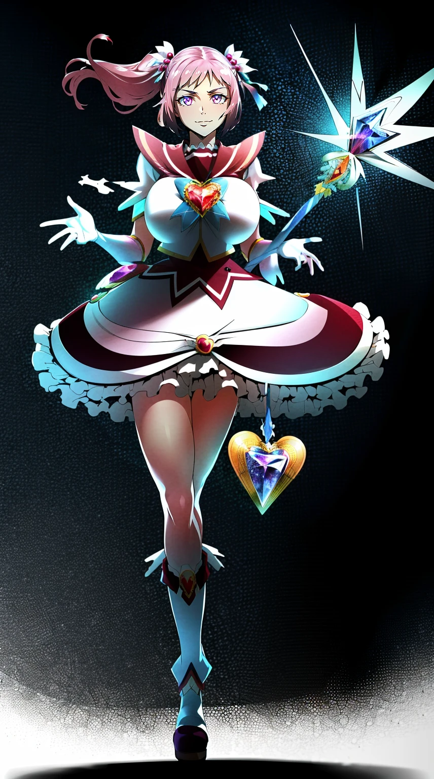 masterpiece, best quality, indoors, mamikafairy, 1girl, solo, looking at viewer,, hand arms full body,boots, standing,cute,breast, curvy, female,fantasy goddess,there is a cartoon picture of a woman with a very large breast, glowing divine being, glowing holy aura, inspired by Luma Rouge, the non-binary deity of spring, ethereal rainbow nimbus, the butterfly goddess of fire, inspired by Mariel, glowing aura around her, astral wind, as the goddess of the saturn, “uwu the prismatic person, big breast, serious, beautiful eyes, , full body, , long robe, long dress, ,priestess ,holy, smile, god rays, ray tracing, sparkle, cinematic lighting, UHD, retina, masterpiece, ccurate, anatomically correct, textured skin, super detail, high details, high quality, award winning, best quality, highres, 1080P, HD, 4K, thunder aura, light aura,full, snak staff,closed mouth, huge breast, curvy, bimbo, standing, heroic, pose, background ruin of a misterios city,UHD, retina, masterpiece, ccurate, anatomically correct, textured skin, super detail, high details, high quality, award winning, best quality, highres, 1080P, HD, 4K, sun aura