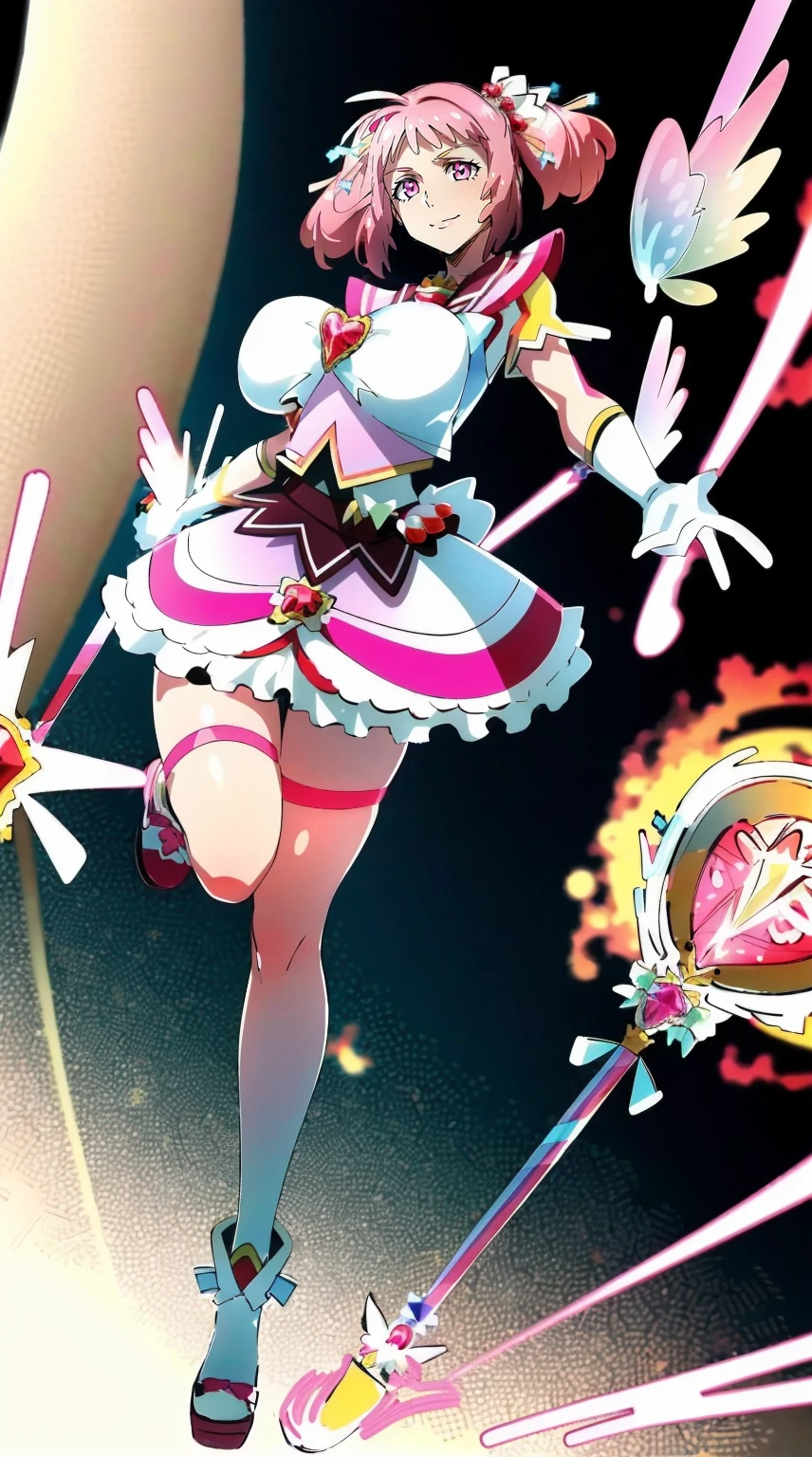 masterpiece, best quality, indoors, mamikafairy, 1girl, solo, looking at viewer,, hand arms full body,boots, standing,cute,breast, curvy, female,fantasy goddess,there is a cartoon picture of a woman with a very large breast, glowing divine being, glowing holy aura, inspired by Luma Rouge, the non-binary deity of spring, ethereal rainbow nimbus, the butterfly goddess of fire, inspired by Mariel, glowing aura around her, astral wind, as the goddess of the saturn, “uwu the prismatic person, big breast, serious, beautiful eyes, , full body, , long robe, long dress, ,priestess ,holy, smile, god rays, ray tracing, sparkle, cinematic lighting, UHD, retina, masterpiece, ccurate, anatomically correct, textured skin, super detail, high details, high quality, award winning, best quality, highres, 1080P, HD, 4K, thunder aura, light aura,full, snak staff,closed mouth, huge breast, curvy, bimbo, standing, heroic, pose, background ruin of a misterios city,UHD, retina, masterpiece, ccurate, anatomically correct, textured skin, super detail, high details, high quality, award winning, best quality, highres, 1080P, HD, 4K, sun aura