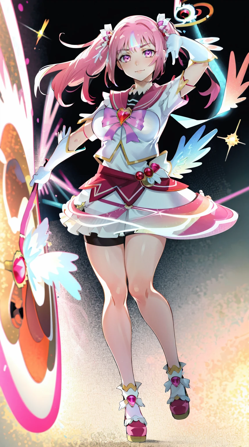 masterpiece, best quality, indoors, mamikafairy, 1girl, solo, looking at viewer,, hand arms full body,boots, standing,cute,breast, curvy, female,fantasy goddess,there is a cartoon picture of a woman with a very large breast, glowing divine being, glowing holy aura, inspired by Luma Rouge, the non-binary deity of spring, ethereal rainbow nimbus, the butterfly goddess of fire, inspired by Mariel, glowing aura around her, astral wind, as the goddess of the saturn, “uwu the prismatic person, big breast, serious, beautiful eyes, , full body, , long robe, long dress, ,priestess ,holy, smile, god rays, ray tracing, sparkle, cinematic lighting, UHD, retina, masterpiece, ccurate, anatomically correct, textured skin, super detail, high details, high quality, award winning, best quality, highres, 1080P, HD, 4K, thunder aura, light aura,full, snak staff,closed mouth, huge breast, curvy, bimbo, standing, heroic, pose, background ruin of a misterios city,UHD, retina, masterpiece, ccurate, anatomically correct, textured skin, super detail, high details, high quality, award winning, best quality, highres, 1080P, HD, 4K, sun aura