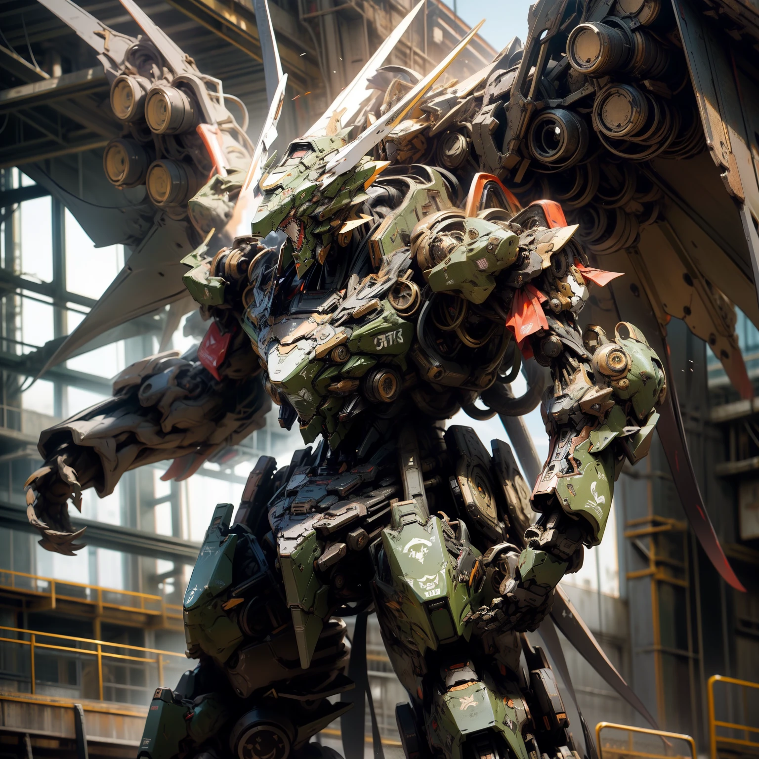 fighter mecha Cthulhu, horror style, horror, gothic, dark, dark, big mechanical Cthulhu, realistic, masterpiece,mechanical,black mecha Armor, cool mecha style, mecha art, pterosaur mecha, mecha anime, anime large mecha robot, mecha inspiration,mechanical creature, Great Old One,