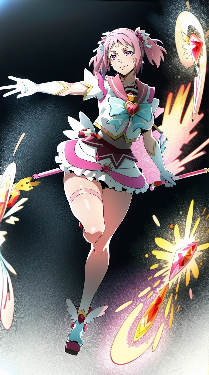 masterpiece, best quality, indoors, mamikafairy, 1girl, solo, looking at viewer,, hand arms full body,boots, standing,cute,breast, curvy, female,fantasy goddess,there is a cartoon picture of a woman with a very large breast, glowing divine being, glowing holy aura, inspired by Luma Rouge, the non-binary deity of spring, ethereal rainbow nimbus, the butterfly goddess of fire, inspired by Mariel, glowing aura around her, astral wind, as the goddess of the saturn, “uwu the prismatic person, big breast, serious, beautiful eyes, , full body, , long robe, long dress, ,priestess ,holy, smile, god rays, ray tracing, sparkle, cinematic lighting, UHD, retina, masterpiece, ccurate, anatomically correct, textured skin, super detail, high details, high quality, award winning, best quality, highres, 1080P, HD, 4K, thunder aura, light aura,full, snak staff,closed mouth, huge breast, curvy, bimbo, standing, heroic, pose, background ruin of a misterios city,UHD, retina, masterpiece, ccurate, anatomically correct, textured skin, super detail, high details, high quality, award winning, best quality, highres, 1080P, HD, 4K, sun aura