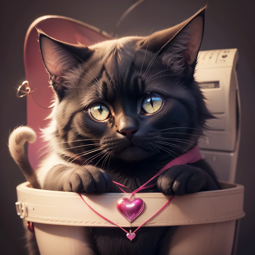 black cat heart love infinity --auto --s2