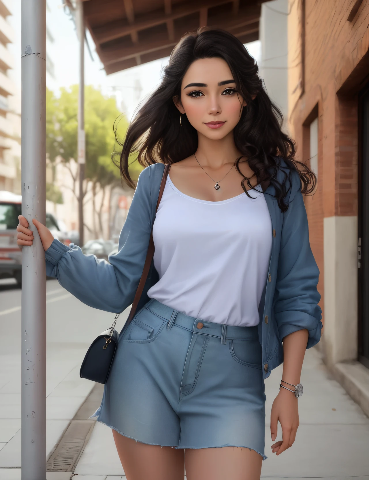 Una mujer guapa, foto realista