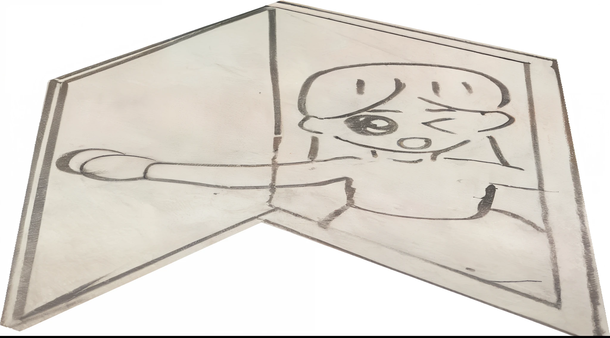 Drawing of a child holding a star-shaped kite, cartoon shading:15, Cartoon rendering art style, cartoon shading!!!, paper cut out, drawn on white parchment paper, black and white manga panel, Draw details accurately, Inspired by Urakami Gyokudo, Fighting posture, cartoon shading:17, cartoon shading