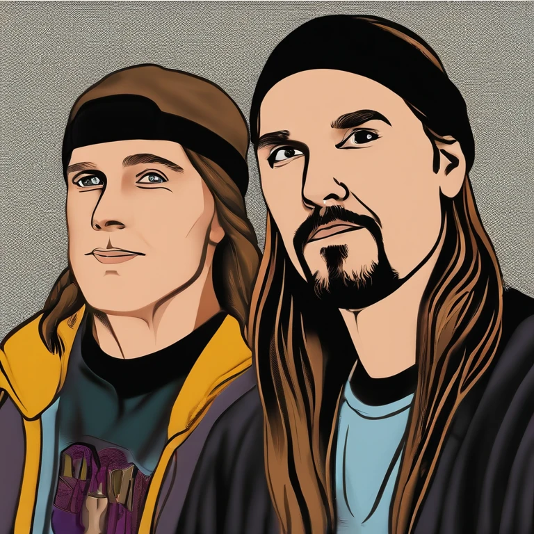 Jay and Silent Bob,Clerks, Mallrats, Jay and Silent Bob Strike Back,Jay and Silent Bob,face,photo