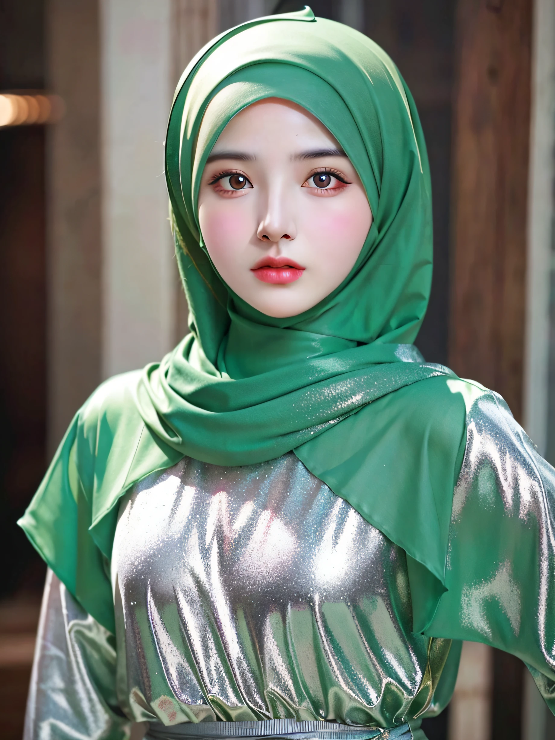 best quality, masterpiece, highres, (moslem female dress:1.4), necklace, Beautiful face, (upon body from head to waist:1.37), tyndall effect, photorealistic, dark studio, rim lighting, two tone lighting, 8k uhd, dslr, soft lighting, high quality, volumetric lighting, candid, Photograph, high resolution, 4k, 8k, Bokeh, (hyperrealistic girl), (illustration), (high resolution), (extremely detailed), (best illustration), (beautiful detailed eyes), (best quality), (ultra-detailed), (masterpiece), (wallpaper), (photorealistic), (natural light), (rim lighting), (detailed face), (high detailed realistic skin texture), (anatomically correct), (solo), (1 girl), (heterochromic eyes), (detailed eyes), (sparkling eyes), (long legs), (dynamic pose), (concentrated expression), (wearing hijab:1.4), (moslem headscarf:1.37), reading glasses.