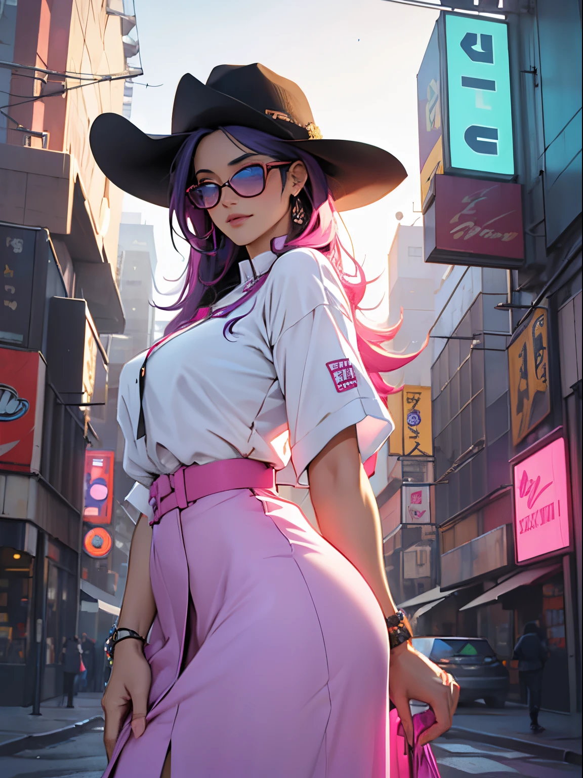 Cowgirl holding blank banner Amish costume shirt oversized pants stunning eyes stunning face cream hair gorgeous hair cowgirl costume stunning dress stunning colors stunning colors very detailed and beautiful Sunglasses on sunny background with her nerdy friend and charming background, Stunning wallpapers, Liv Taylor, Salma Hayek, Very detailed and beautiful wallpaper, HD Images - Auto Fonts - Neon Fonts,, , Neon blue, Neon lights of different colors, cyber punk personage,, Colorful neon lights