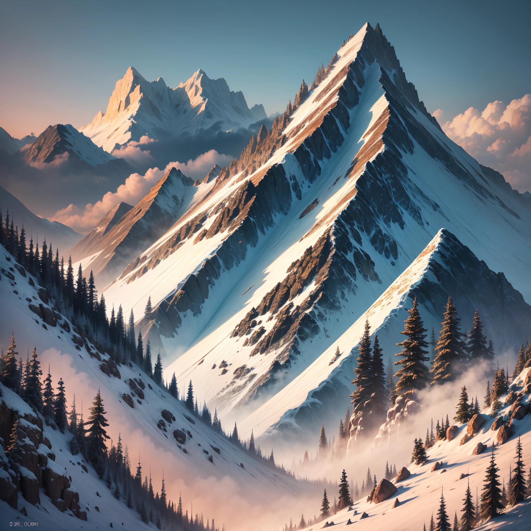 mountain painting,4k,8k,super high details --auto --s2