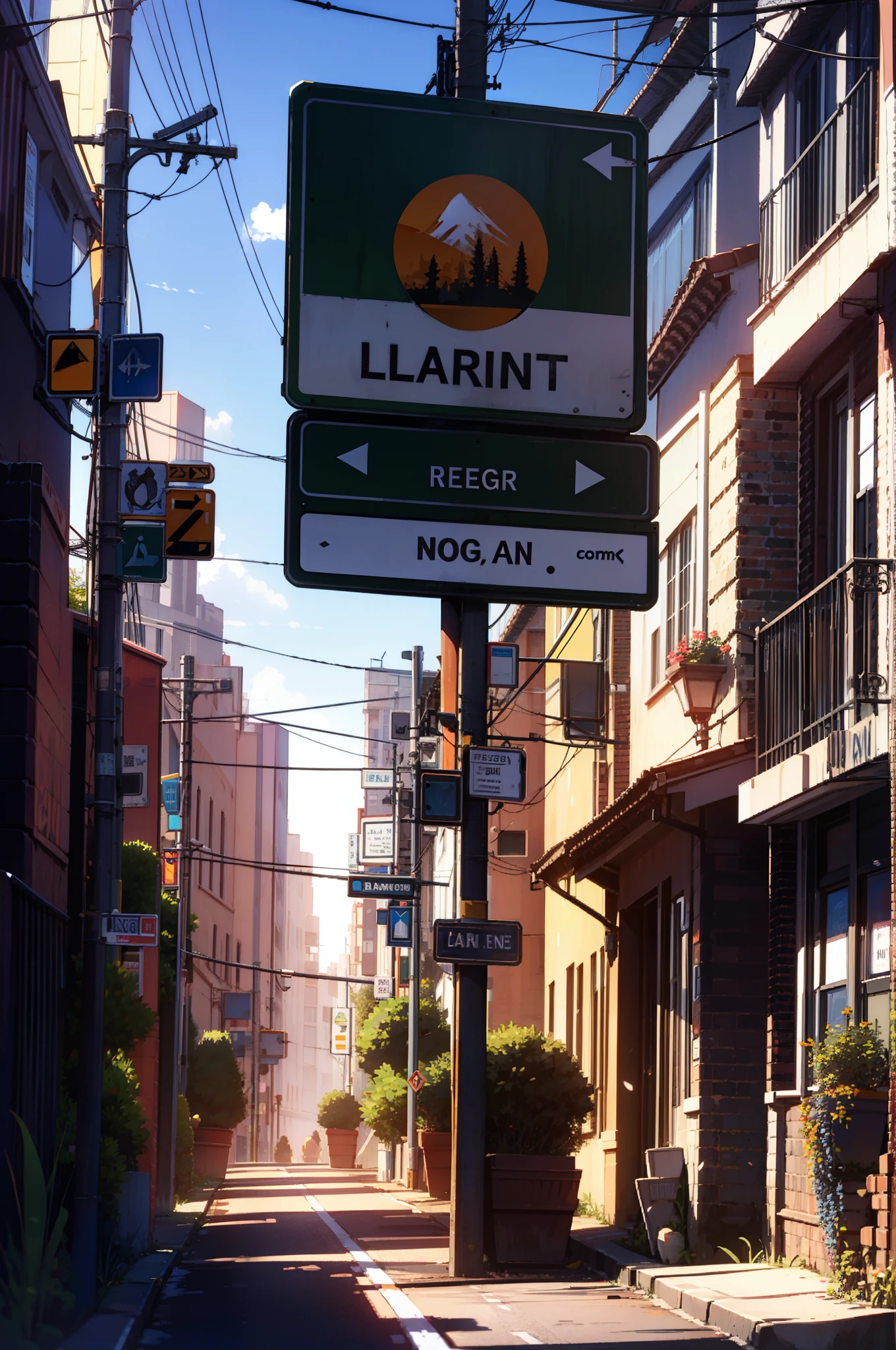 Red desert with a street sign named “ARNIE ln”