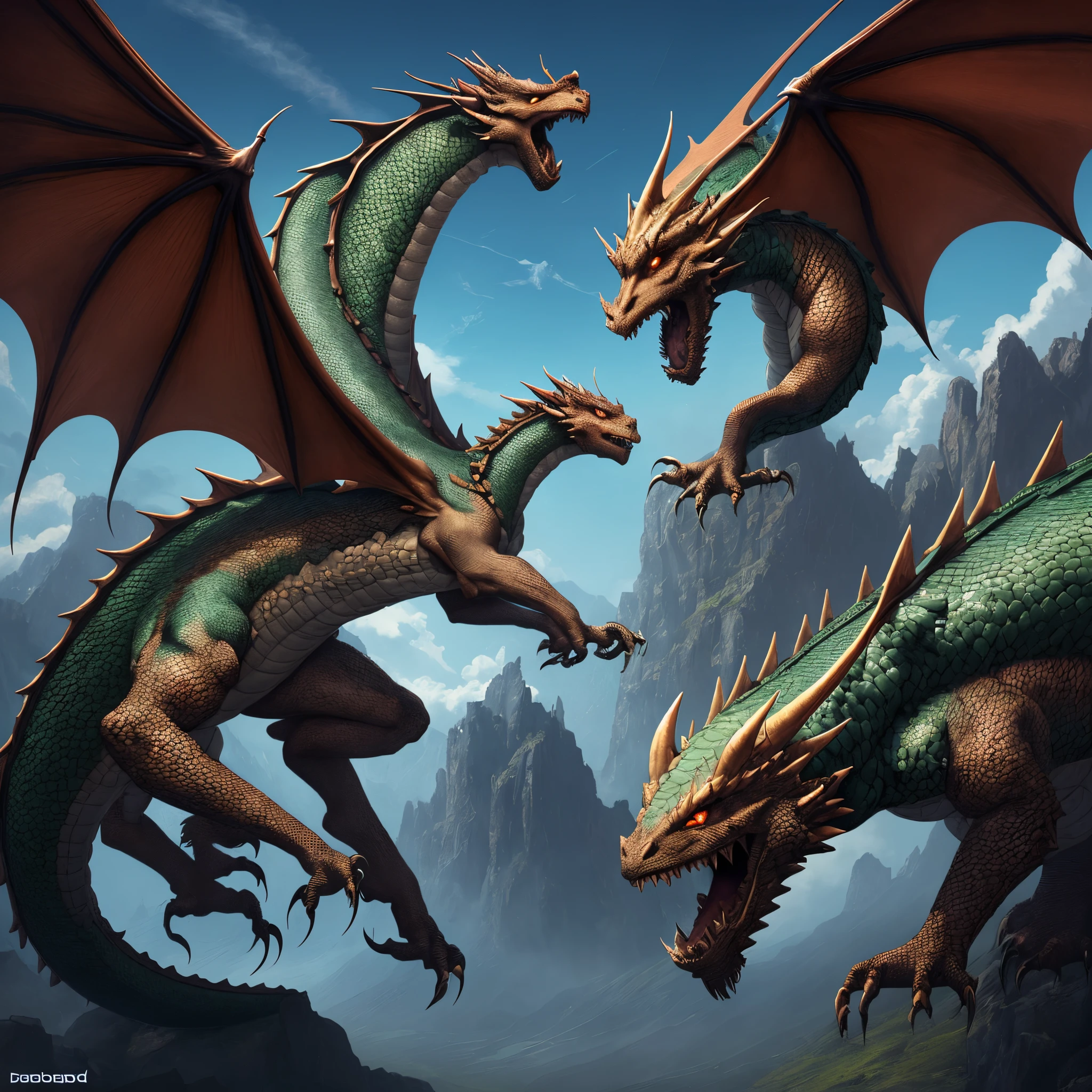 big dragon, quadruped, brawny , wings larger than its body length, corpo robusto e brawny, predominantly white scales with an orange hue, scales of the belly and legs whitish, (work of art), best qualityer, high resolution, 4K, 8k, detailed illustration, intricate-detail, cinematic lighting, incredible quality, amazing shading, soft lighting, (exotic dragon 0,3).