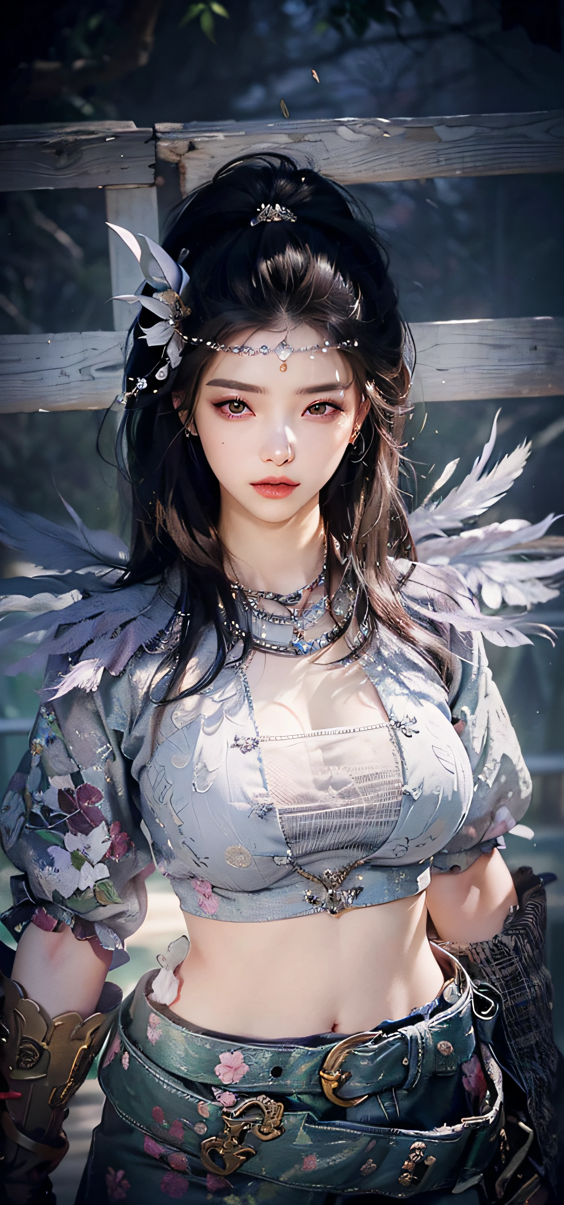 (8K, RAW photogr, realisticlying:1.25) ,( Gloss on lips, eyeslashes, gloss face, Glossy glossy skin, Best quality at best, Ultra-high sharpness, depth of fields, color difference, Caustics, Extensive lighting, naturalshadow, K-pop idol) Looking at the audience with calmness and goddess-like happiness, full bodyesbian,