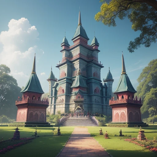 A big performing stage