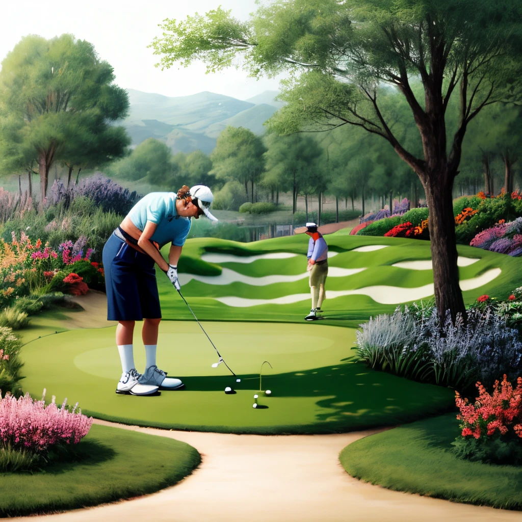 Golf garden fishing history