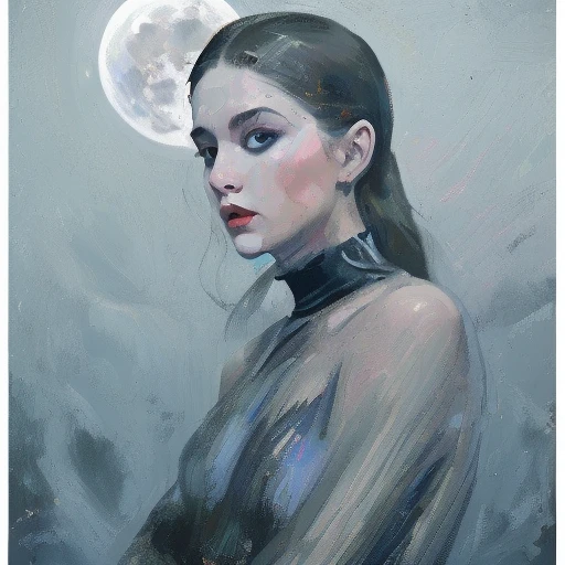 fashion model, fashion poster, vogue, 1girl, alien, moon