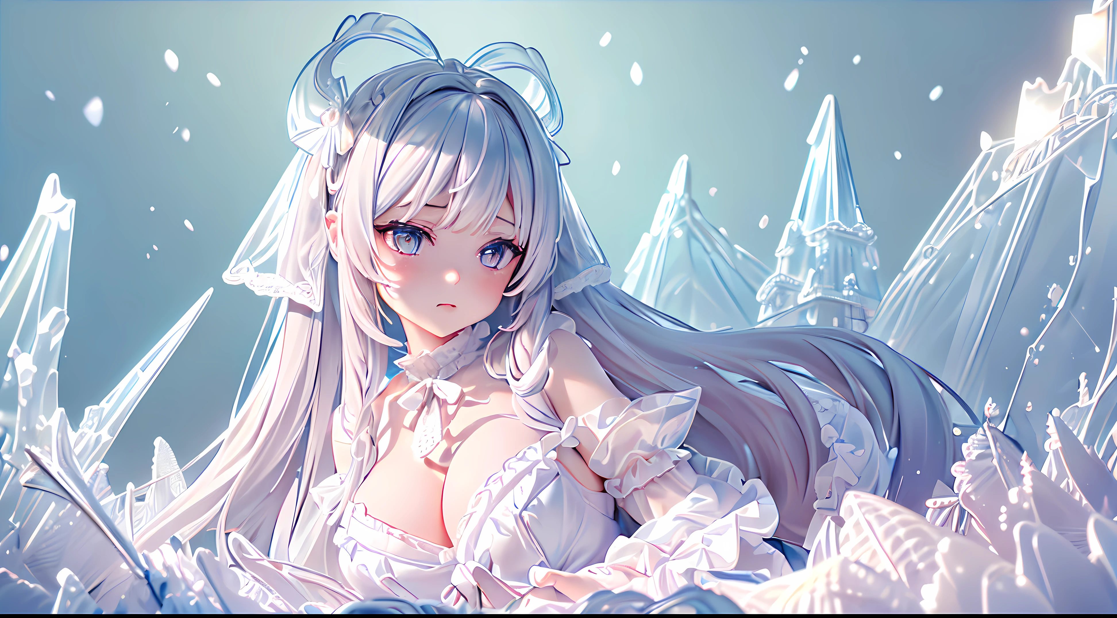 [Detailed illustrations、Art based on extremely ideal anatomical structures、very detailed and detailed drawings、slow and delicate lines、Realistic texture expression],((Accurate simulation of light-matter s、understanding air flow、Mechanically correct representation)),(Design built to a high level,(Advanced structural understanding)),ideal color coordination),(complicated decoration(Ultra-detailed details)),(the detail,high-detail)(color tracing wire)),(Artwork with outstanding skill),((Fine and beautiful skin expression(Transparency)),(Perfect and beautiful face,Realistic facial details),(Perfect Eye(realistic eye details(Beautiful detailed iris)(Sharp pupils))),((perfect proportions and perfect proportions)),((strange bedroom background)),Girl Japanese beauty 15 years ols girl) [cat ear()(large drooping chest、(wide areola))]、Babydoll Whitet(ribbon ruffle lace fabric(lolita fashion))、(Realistic assy skin expression((High humidity)(Soft Body))))、Transparency、soft ambient light、gravure(Sitting weak))))、[Ultra-precision detail、high-level image quality、hight resolution、((multi-layer texture))]、((Visual art with a sense of story))。