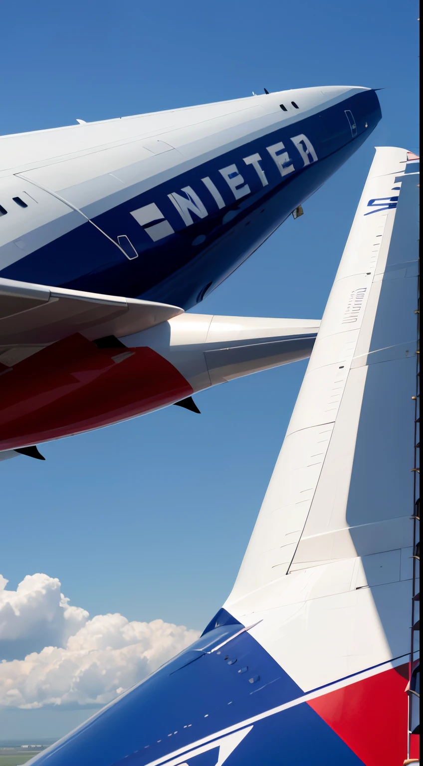 United States、President Trump、speech、boeing in the background７４７。