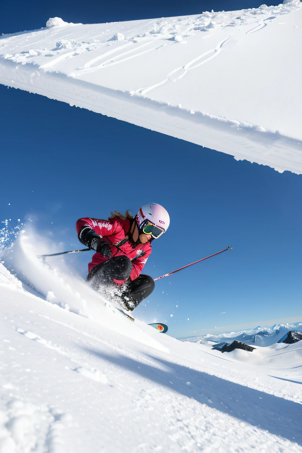 skiing angle,Thrilling