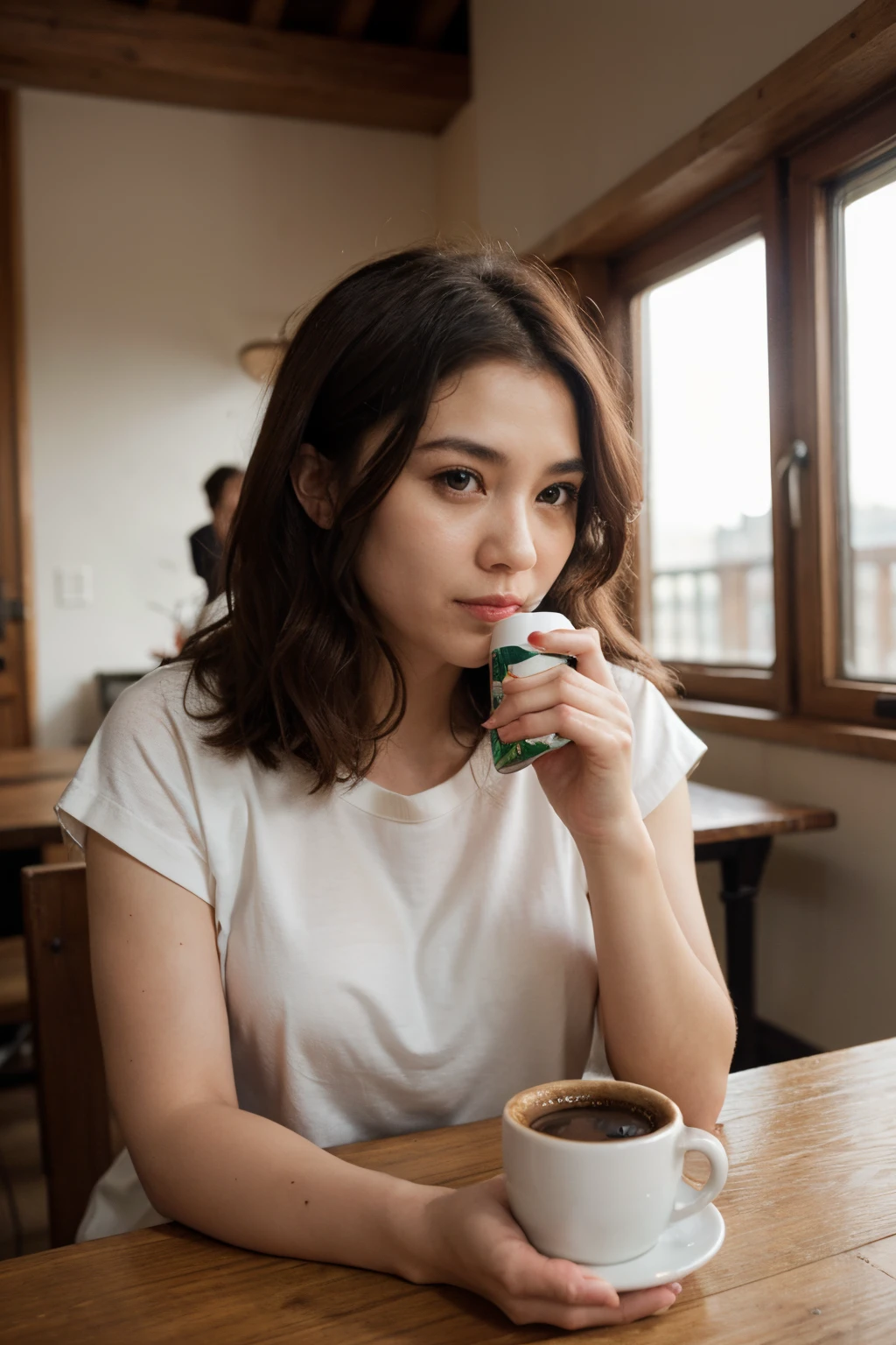 monkeys、red fox、Let's drink coffee together