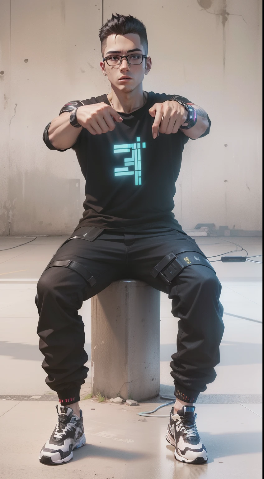 cyberpunk,smartboy,lighting realistic background,8k,v4,black shoes