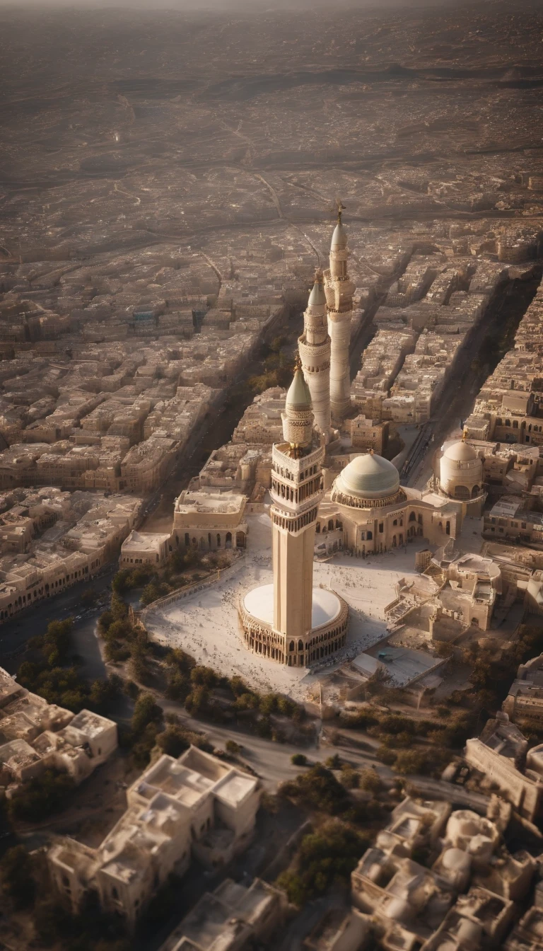 Holy city Mecca seen from the sky