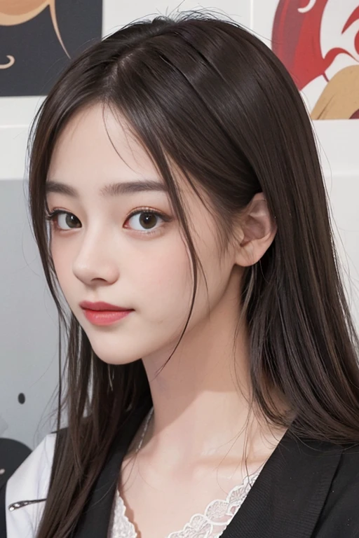 masterpiece, best picture quality, high quality, beautiful girl, Japanese, Japanese school girl, popular Korean makeup, detailed, swollen eyes, detailed eyes, detailed skin, beautiful skin, ultra high resolution, (reality: 1.4), very beautiful, slightly younger face, beautiful skin, slender, (ultra realistic), (illustration), (high resolution), (8K), (highly detailed), (best illustration), (beautifully detailed eyes), (super detailed), (wallpaper), (detailed face), looking at viewer, fine details, detailed face, pureerosfaceace_v1, smiling, looking straight ahead, looking straight ahead, angle from waist up, realistic photo, bright lighting, professional lighting, blonde, long hair, dark abandoned, big red moon, gorgeous red and black dress, mature woman,キスショット・アセロラオリオン・ハートアンダーブレード