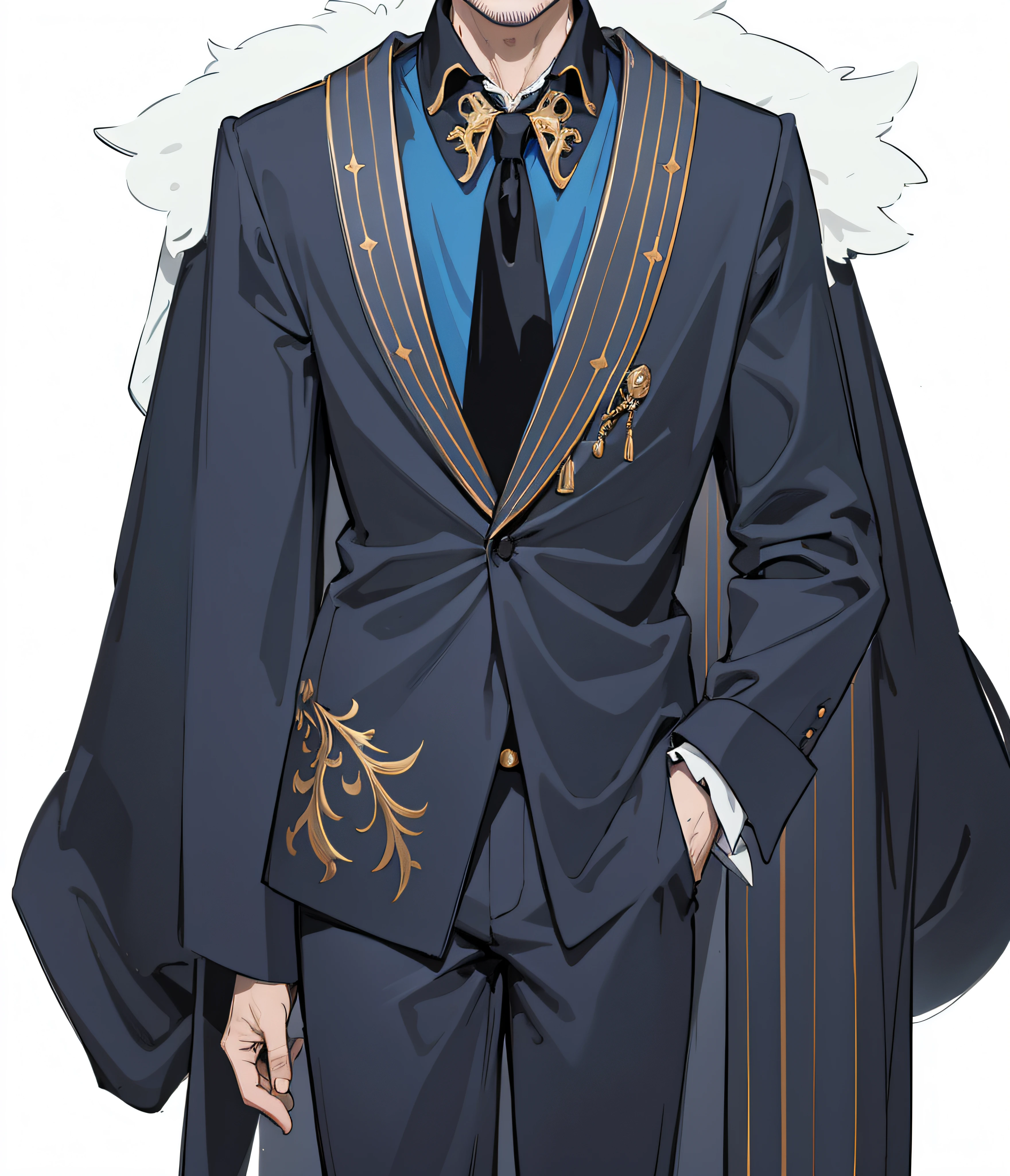 detail-rich，masterpiece of a master，exquisite facial features，Man dressed as CEO，dress nicely，big back，Man with wine glass，serious expressions，Cloak，Flirting emoticon，Frivolous person,Hard，expensive outfit