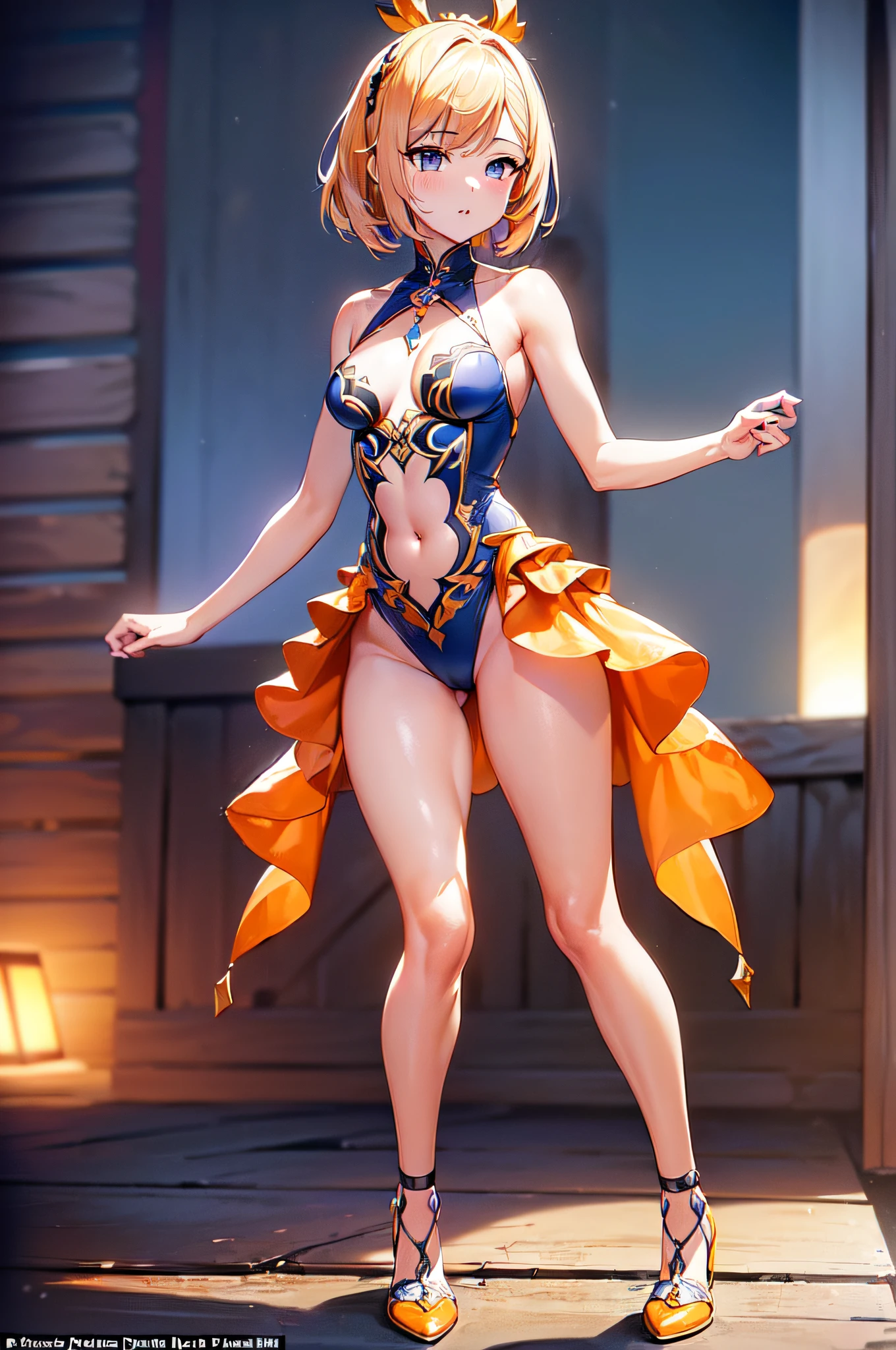 ((profesional: Paso a paso, taking into account even the smallest detail, Resultado final a nivel de Dios))): "genshin impact: furina, (solo 1girl), sexy furina, orange size tits, furina whith water power, full body, cowboy shot, (all intricate details)"