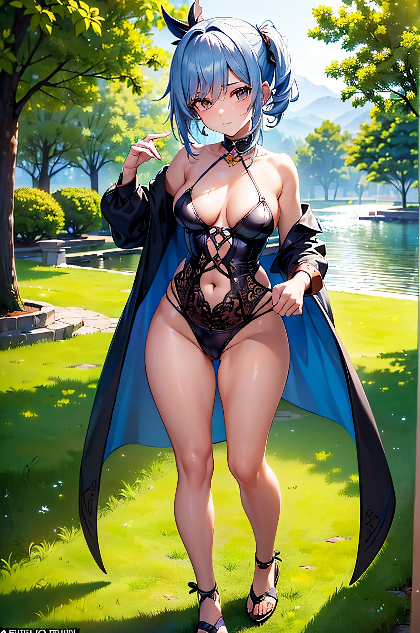 ((profesional: Paso a paso, taking into account even the smallest detail, Resultado final a nivel de Dios))): "genshin impact: furina, (solo 1girl), sexy furina, orange size tits, furina whith water power, full body, cowboy shot, (all intricate details)"
