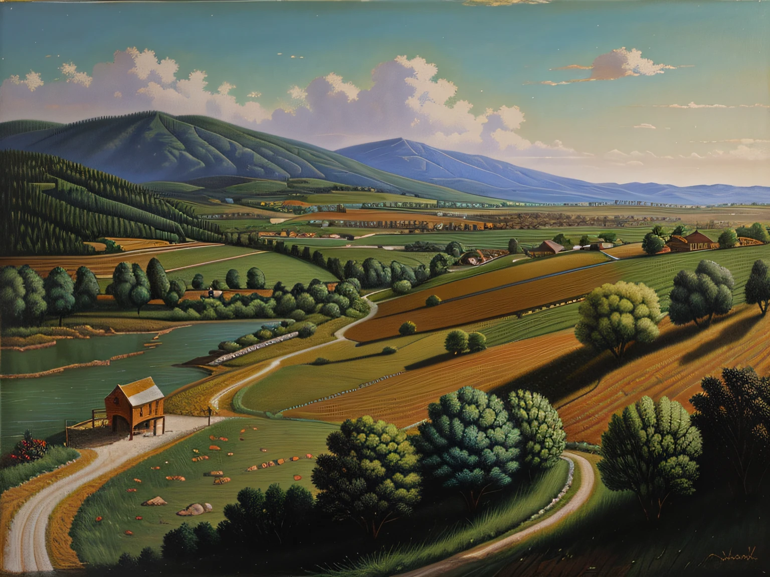 Landscapes of Turkey, oil painting style, in the style of the artist Jacob van Ruisdael, higly detailed
