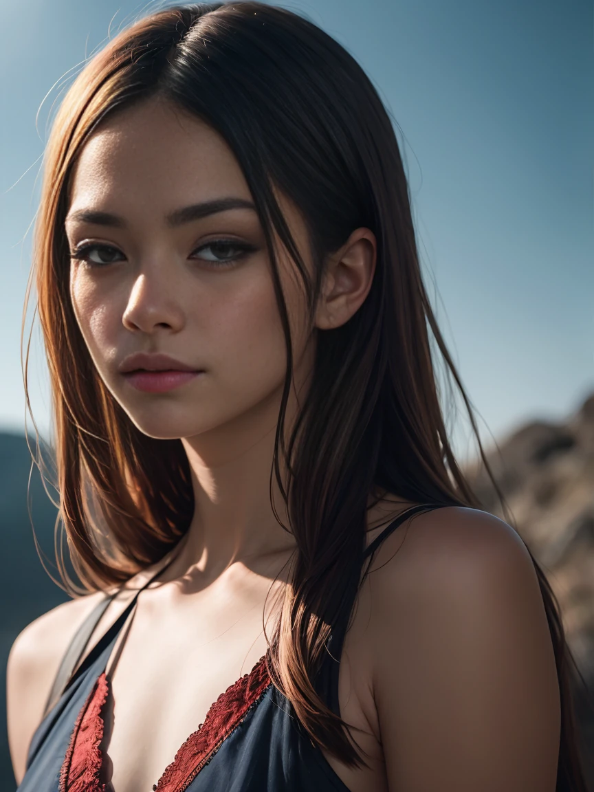 ((masutepiece)), ((Top resolution)), Tipha Lockhart in Final Fantasy, ((Detailed skin texture)), ((High Detail Face)), (photos realistic), (Best Quality), (Detailed), photographed in a Canon EOS R5, 50mm Lens, F/2.8, nffsw, (8K), (Wallpaper), (Cinematic lighting), (Dramatic Lighting), (Sharp Focus), (Convoluted), Raw photo, posing for camera, 8K UHD, Digital SLR, High quality, Film grain, Craig Molly