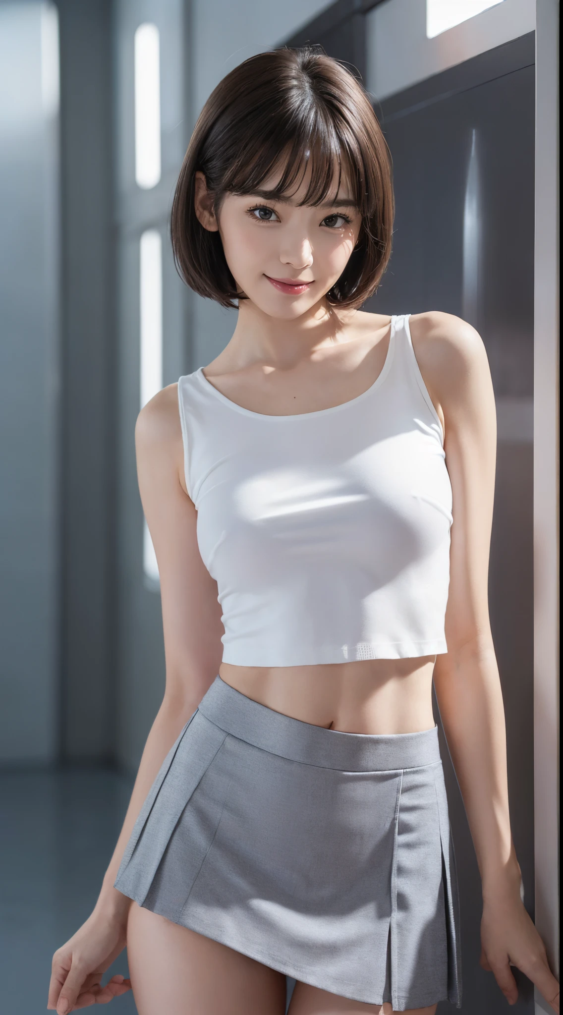 ((Shool Uniform)), ((The upper body is dressed stably........................)), skirtlift, (((Lift the skirt yourself, Hold the hem of the skirt with your hands.............))), Show your panties to the camera, White panties, panties focus, smiling smile, Modern old cityscape, 1girll, 独奏, , 7 Head Body, (Ideal proportions Body proportions), (Composition from head to thigh), Erection nipples, sexy body, saturated, short-hair, A dark-haired, With bangs, tiny boobs, skiny, Small hips, beauty leg, skinny legs, hyperrealism, Cinematic lighting, depth of fields, One-person viewpoint, f/1.8, 135mm, NFFSW (english) (english) (english) (english) (english) (english) (english) (english) (english) (english) (english), masutepiece, ccurate, ((Anatomically accurate.)), textured skin, super detaill, high detailed, High Quality, Award-Standing, Best Quality, Hight Resolution, 8K