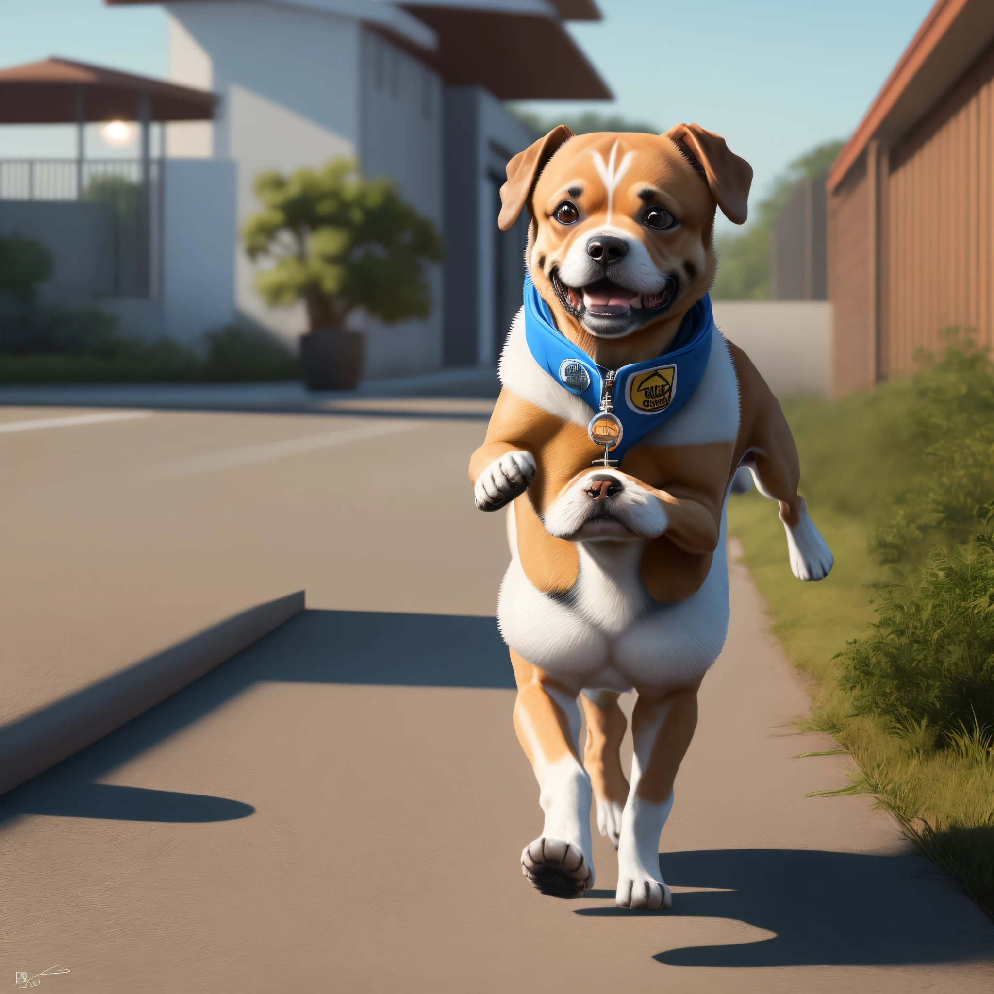 Cachorro andando na lua, estilo ultra realista