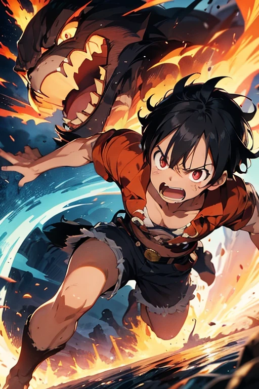 Get ready for an explosion of emotions! In an electrifying poster, Luffy, the protagonist of “One Piece”, assumir uma forma impressionante: his head transforms into a fierce and majestic wolf head. Your fiery eyes exude an unwavering determination, while his expression shows the rage and raw power he channels in his fight against his enemies.
The poster is short, ousado e intenso, levando Luffy'essence'a raiva ao extremo. O fundo escuro contrasta com suas cores vibrantes que se transformam, intensificando ainda mais a atmosfera explosiva. Ao seu redor, Debris flies through the air, destacando a ferocidade do ataque que ele desencadeia.
Capturing the essence of Luffy'Fiery determination is key in this poster. His unyielding spirit is evident in his aggressive stance..., conveying his tireless determination to protect his friends and achieve his goals. The message is clear: diante dos inimigos, Luffy doesn't't't't'vestir'vestir'vestir'don't back down, but meets them with overwhelming force.
This touching poster pays homage to the character'Ela'Ela'ela'it's formidable, unshakable power. Ele nos lembra que mesmo em momentos de raiva, It is possible to find strength and determination to overcome obstacles. Imagine testemunhar Luffy'the stunning transformation into an epic battle. How would you feel in the face of the raw power of your anger?????? Let your imagination run wild as you dive into this intense poster of Luffy with his wolf head, capturing his fiery determination and unyielding spirit as he unleashes his wrath upon his enemies.