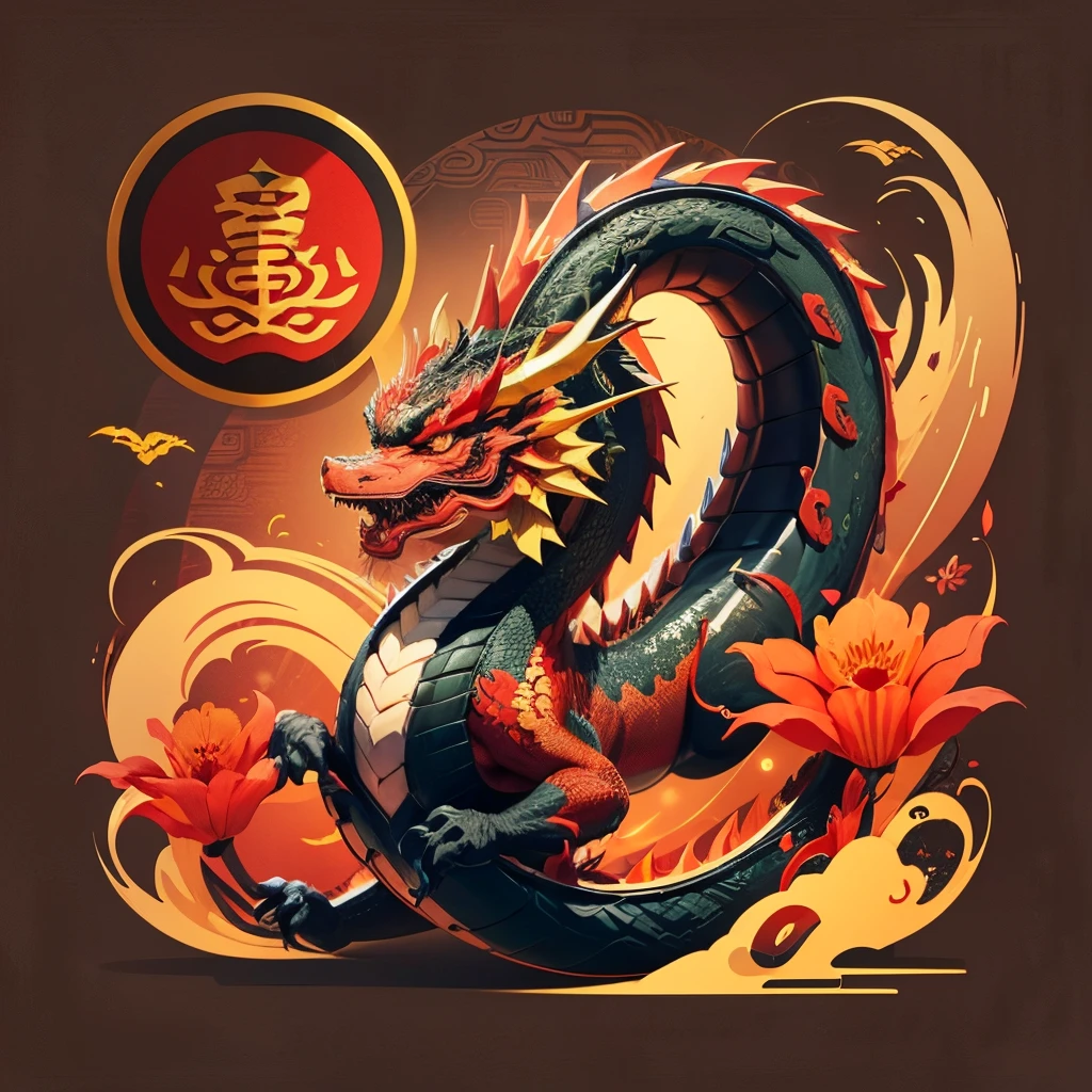 vector,Chinese Dragon,China Red envelope design,Spring Festival,Chinese elements --auto --s2
