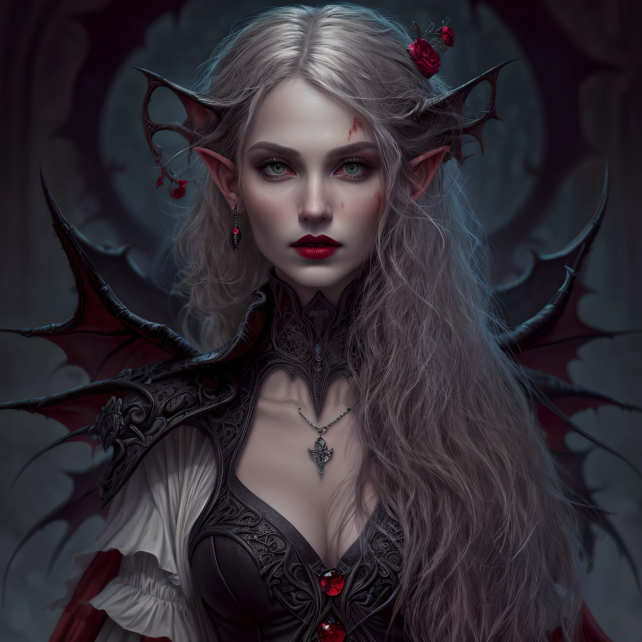 A very pal humanoid character, aux yeux rouges, Elle est folle, Noix, horreur, Elle est effrayante, Elle est effrayante, Valeur de choc, very diabolical, Elle est maigre, evoke, Peur, terreur, terreur, pourrir, disgust, elle est psychopathe, Sombre, Exceptionnellement mince, mince, Scraggly, emaciated, tordu, effrayant, Malade, Background ruins, Blanc long_robe, gore, sanglant_mains, seulement, corps entier, (messy_long_Sombre_cheveux), Bosseler, Mauvais yeux, les yeux brillants, fire in the background, (She wears a very dirty old torn_blanc_robe), psychopathe