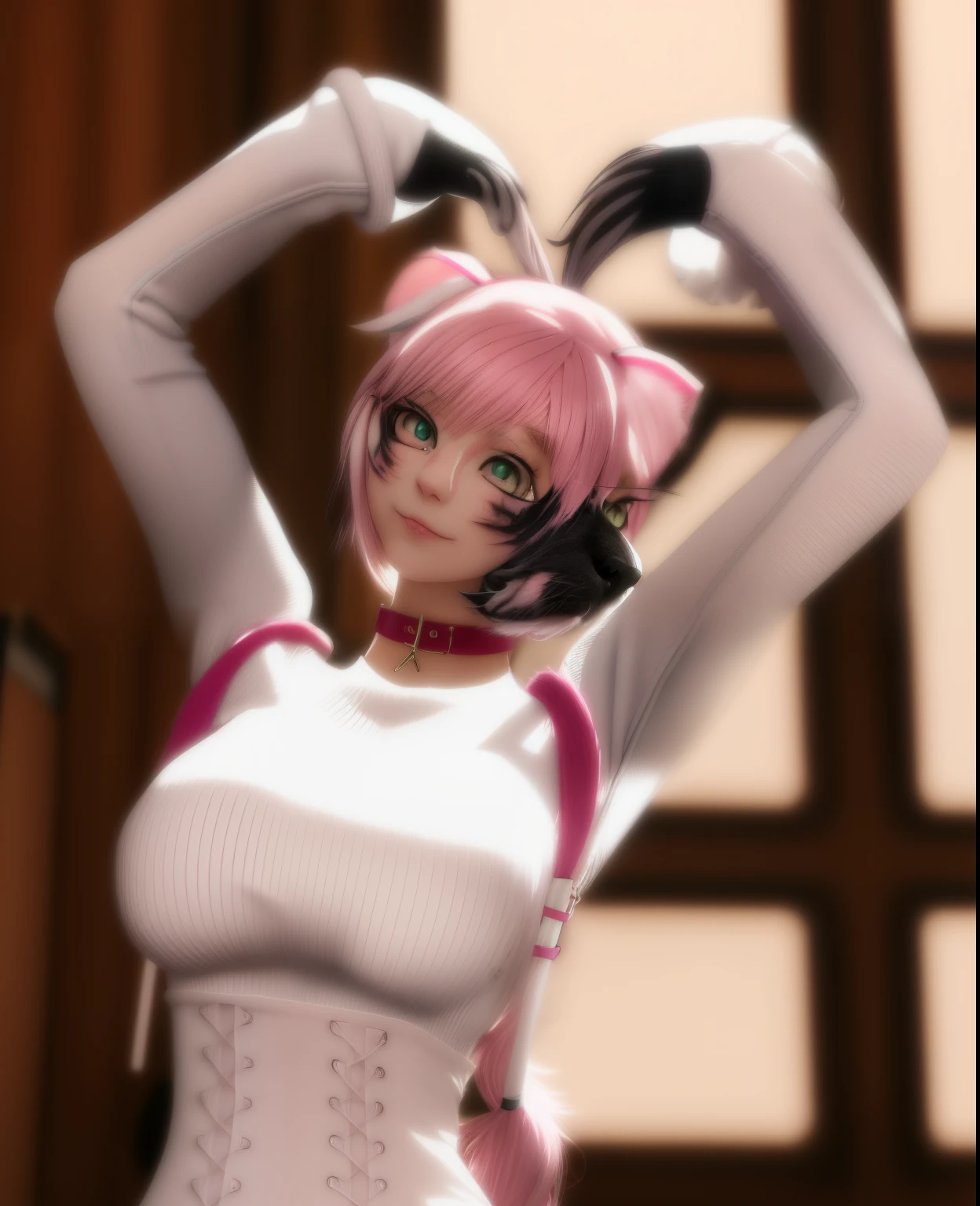 Anime girl, giving , fellatio, sucking cock, huge tits, wearing white lace lingerie, pink hair, fox-ears, fox-tail, push-up bra, CUM ON FACE, WHITE SUBSTANCE ON FACE, WHITE SUBSTANCE ON LINGERIE, WHITE SUBSTANCE ON BREASTS, ahegao face, cum on face, cum on tits, wearing skirt, wearing pantyhose, beautiful, ripped pantyhose, sexy schoolgirl, lot of cum, POV perspective