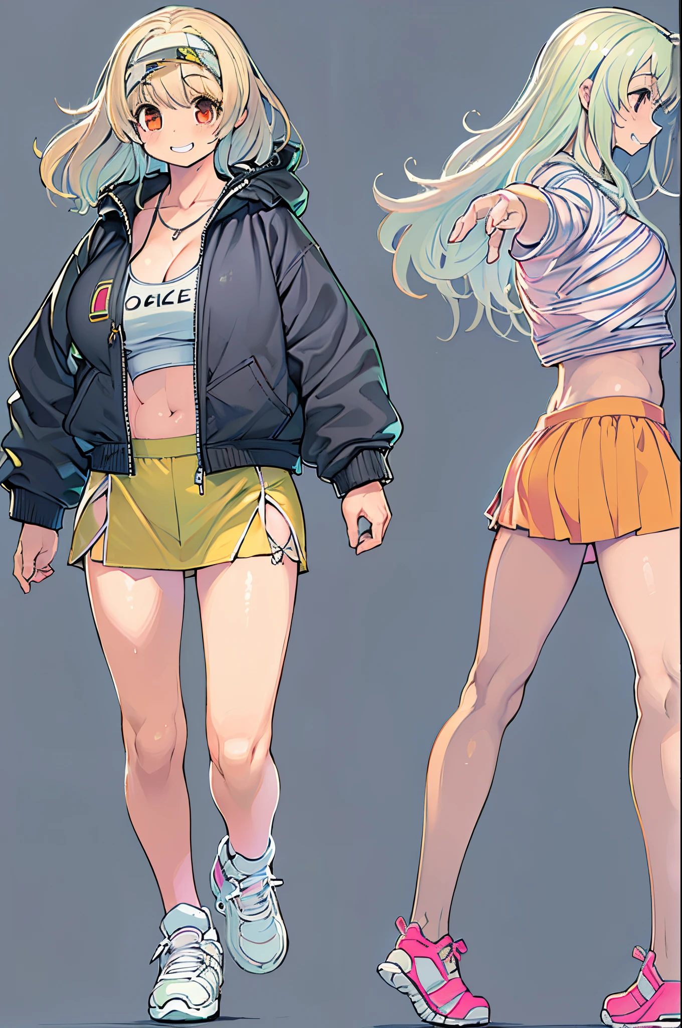 Realism: 0.8), 6+ Girls, (A -yeld gi 1.4), Neat and clean gal, (Flat breasts: 1.4), (cheeky grin: 1.1), (stolen goods: 1.1), Camisole, Mesh (Tank top: 0.9), (Tube Top: 1.1), T-shirt, Off-the-shoulder crop top, Mini skirt, sneakers, Sandals, (denim: 0.9), (Shorts: 0.9), Compression shorts, (parka: 1.1), (Track jacket: 1.1), (windbreaker: 1.1), (Jeans Jacket: 1.1), (Unzip: 1.2), Open front, AEON Shopping