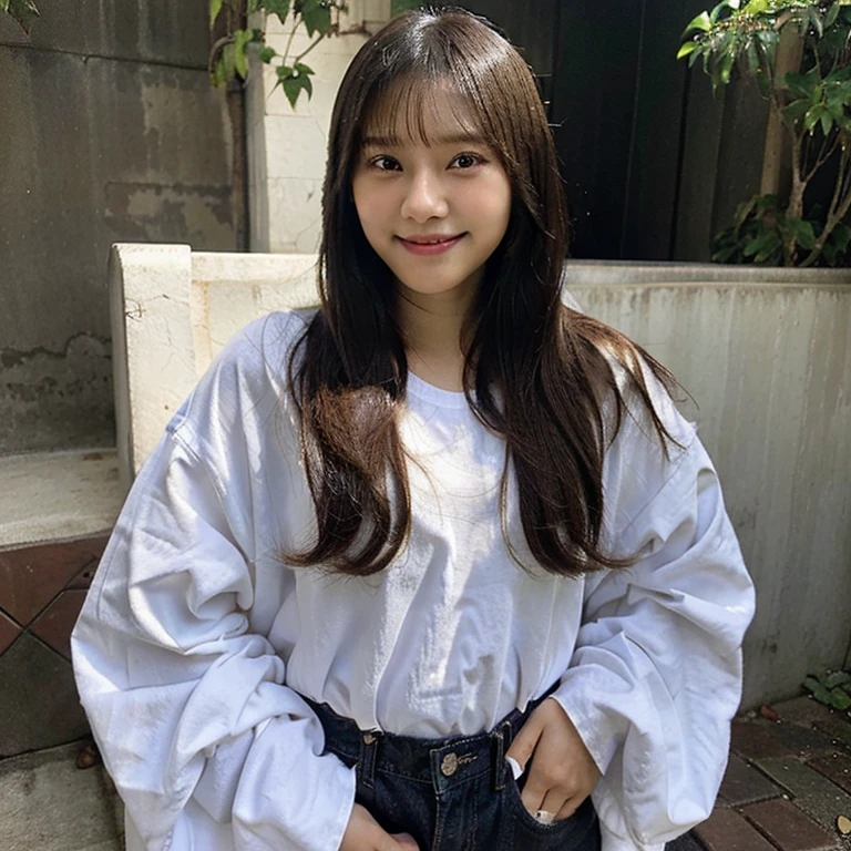 Pinay , casual, smile, seductive, sweeter, oversize cloth,