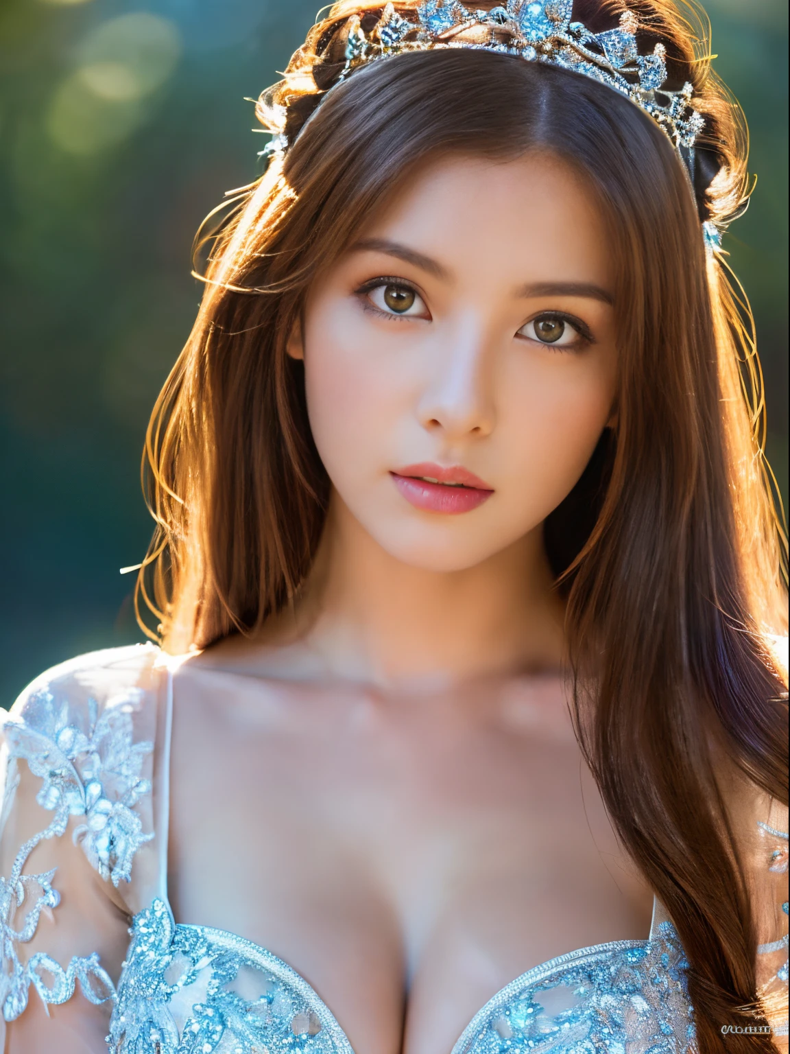 Beautiful images of princesses，(1beautiful girl), (Beautiful girl in princess dress:1.5),Ultra high-definition images,fullbody image, Amazing face and eyes, (extremely detailed beautiful face), (The sexiest look), (Beautiful big breasts:1.2), (Best Quality:1.4), (Ultra-detailed), (extremely detailed CG unified 8k wallpaper), Highly detailed, RAW Photos, Professional Photography, a scene from a movie,