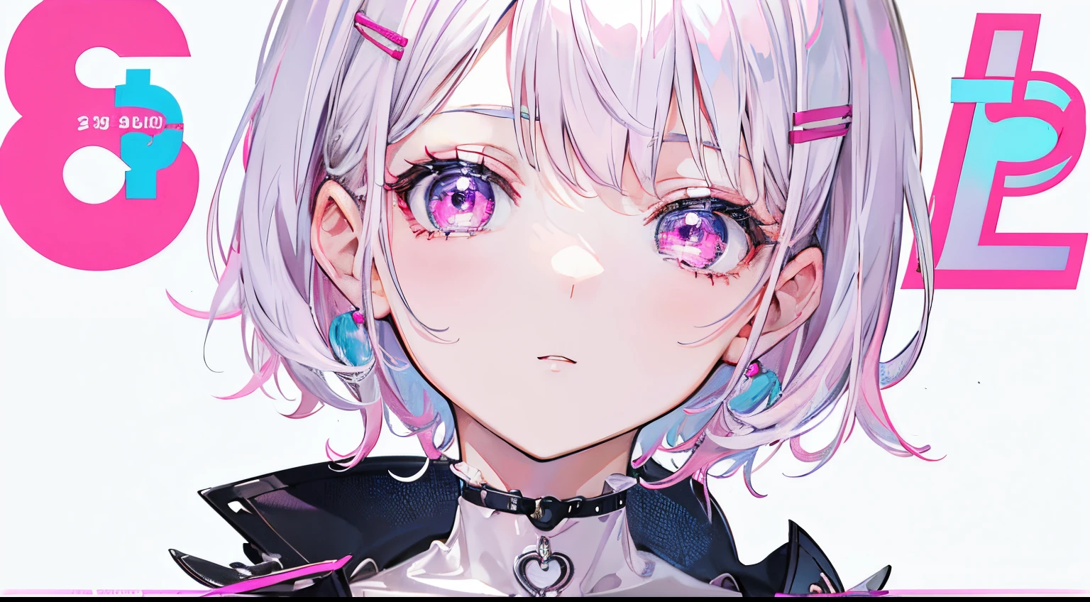 Pink tongue, tongue out, cum in mouth, cum on tongue,detail tongue,4k,Red eyes,white hair,Red eyes,Red pupils