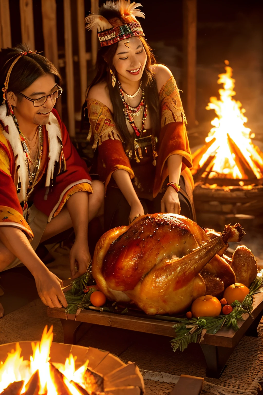 Woman chases turkey with knife,