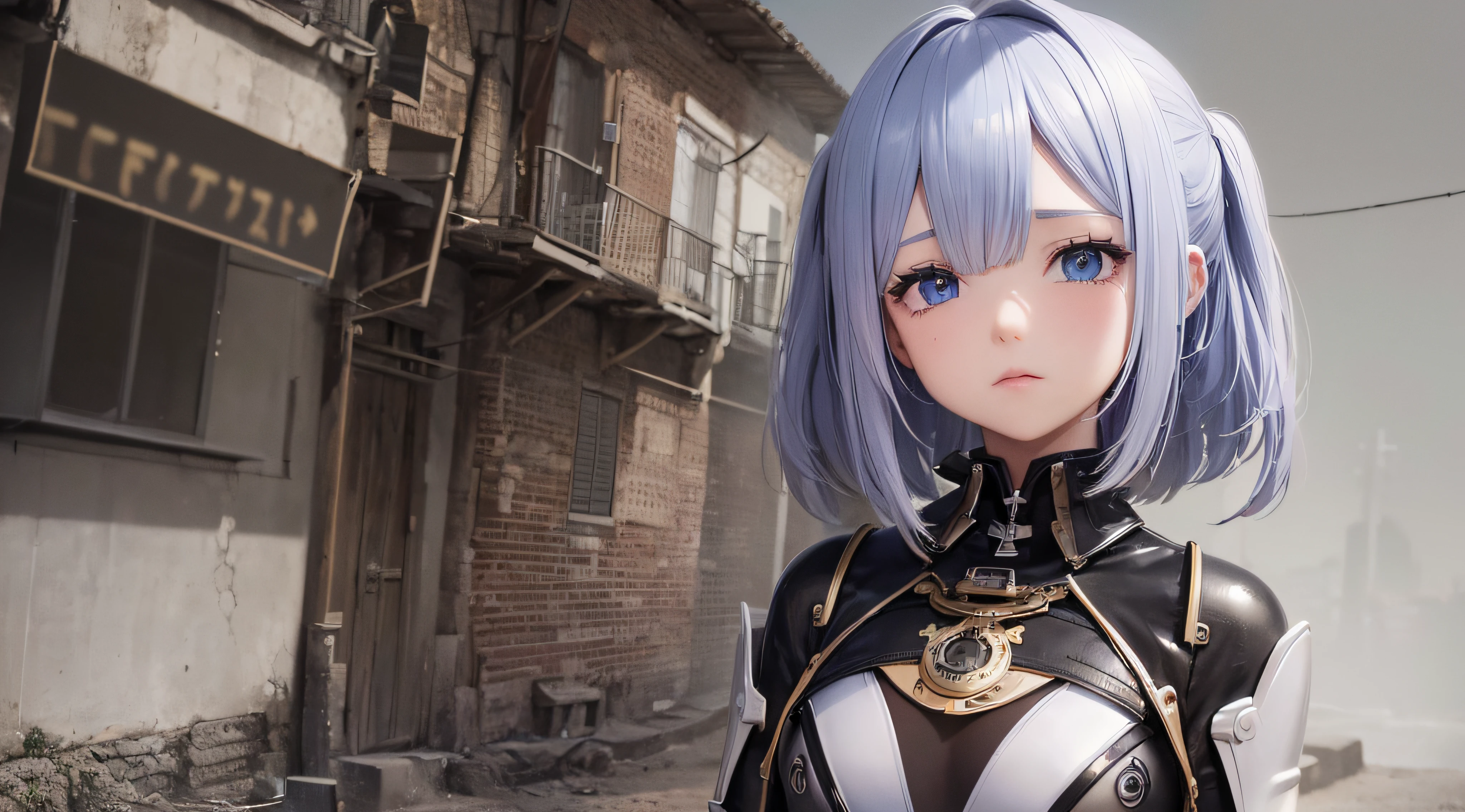 (obra prima) (perfection) (ultrarrealista | | | |) (sem defeitos) anime esguichando, triste, android, robotical, Steampunk
