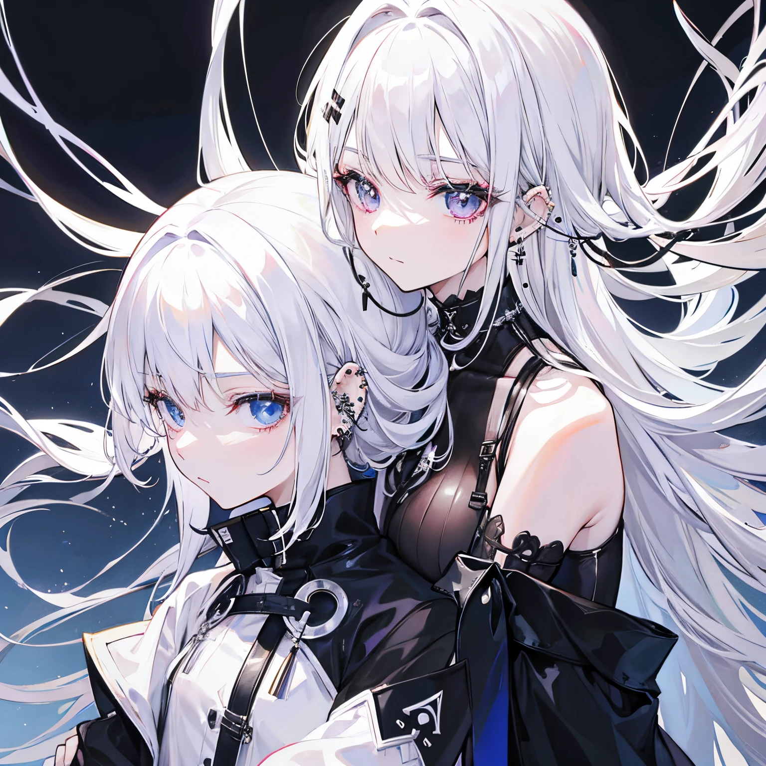 ((tmasterpiece, Best quality at best)), (1 Sister), (Alone), (Female focus colored hair, Long gray hair), hair covering one eye, a purple eye, place one's arms behind one's back, Sad eyes, A cold expression, Indifferent eyes, Gothic dress, pale-skinned, colorgrading, dark illustration, Extreme Quality, Radiant, The content is very detailed, Very rich facial details, Ultra HD 8K, ultra digitality, Mito, dark lightning, It's a perfect face, The beautiful, (Perfect work: 1. 4), Detailed face and body, award winning photography , spherical body, Detailed faces, Detailed hands, looking at viewert, 电影灯光, human character, Fantasy Background, water splash, thin fog, (A Necromancer), (Leke Traditional Media, (tmasterpiece, Best quality at best, ultra - detailed, The best shadow), (The beautiful Detailed faces, The most feminine light), ((电影灯光)), Colorful, hyper-detailing, Dramatic light, Complicated details, (dark circles), Gothic, decadent, Amazing cleavage, eerie