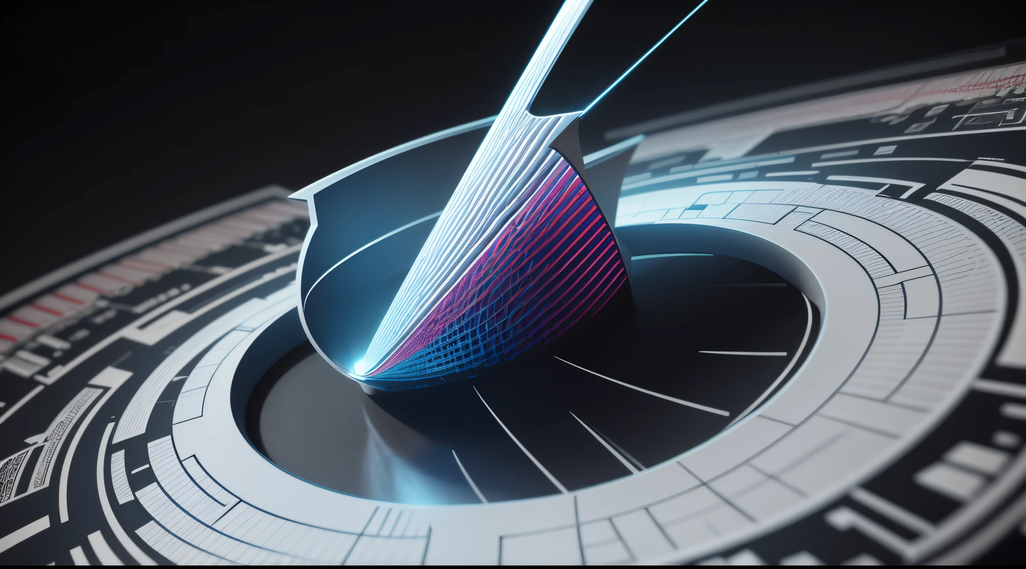 Engaging 3D visualization featuring stunning graphs、glinting