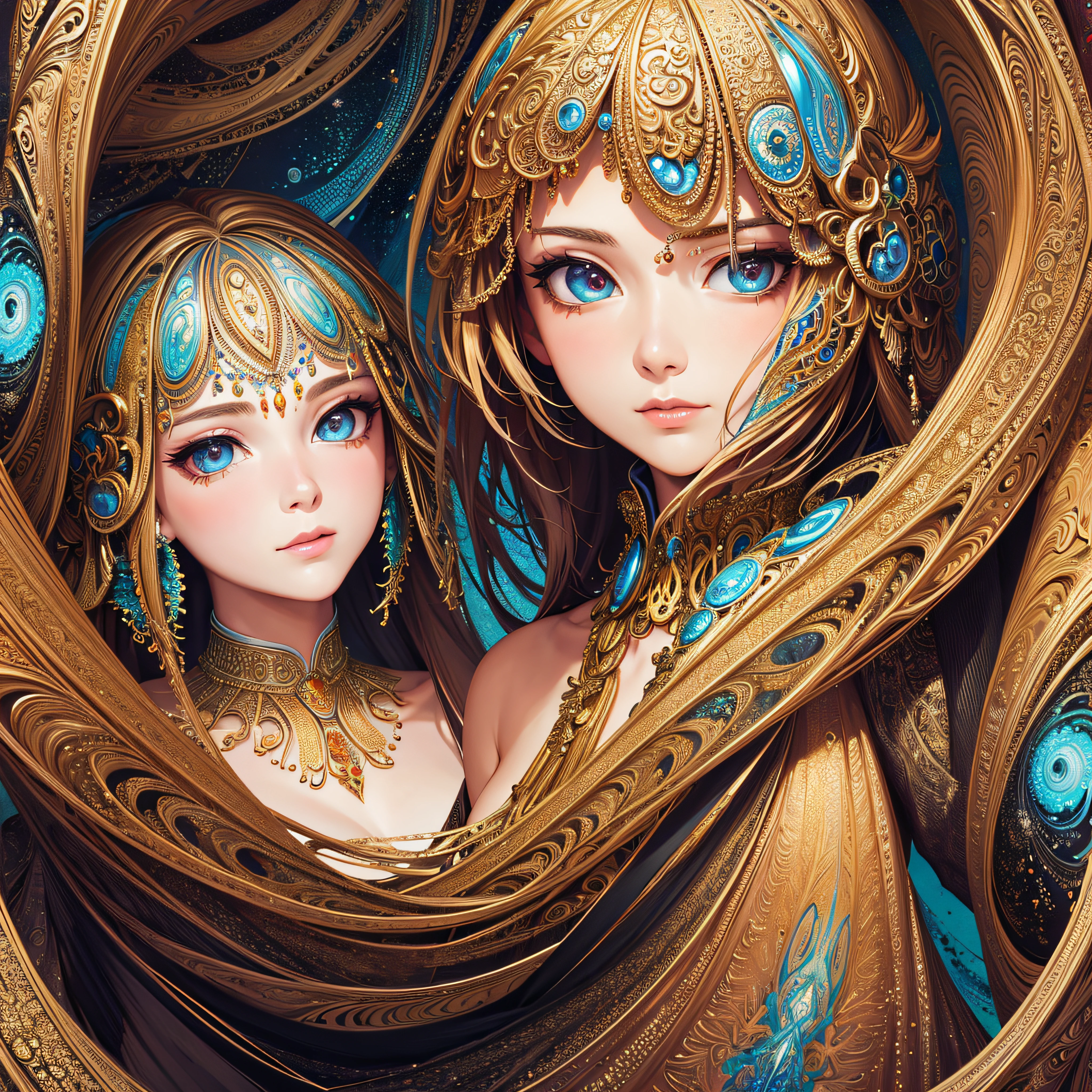 (masterpiece, top quality, best quality, official art, beautiful and aesthetic:1.2), (1girl), extreme detailed,(fractal art:1.3),colorful,highest detailed