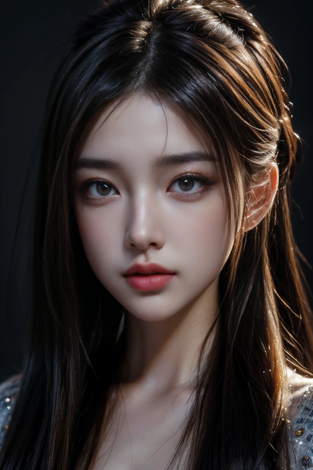 "(best quality,4k,highres,masterpiece:1.2),realistic,beautiful detailed eyes,beautiful detailed lips,extremely detailed eyes and face,longeyelashes, short pony tailed ,vibrant colors,studio lighting,soft golden light,portrait,semi-profile shot"