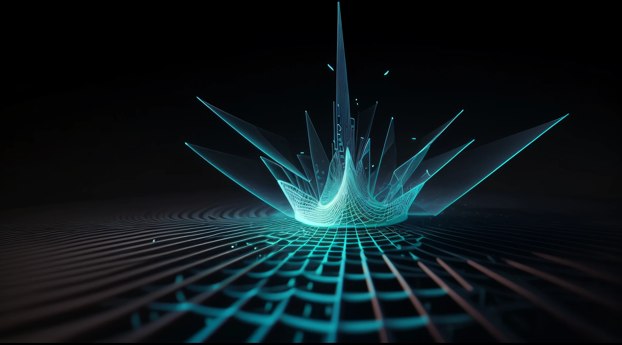 Engaging 3D visualization featuring stunning graphs、glinting